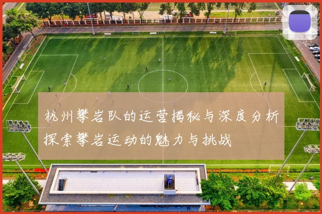 杭州攀岩队的运营揭秘与深度分析探索攀岩运动的魅力与挑战