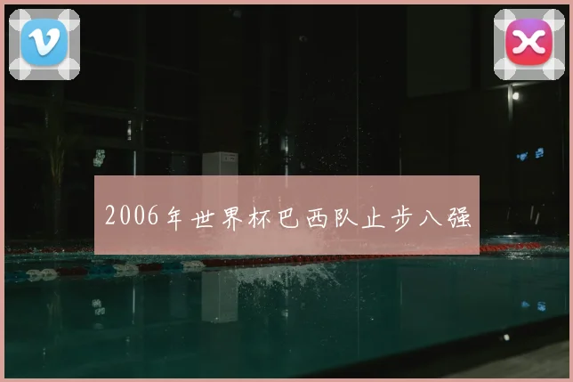 2006年世界杯巴西队止步八强